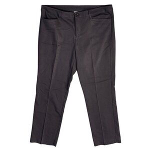 Christopher & Banks Trouser Pants Chocolate Brown Size 12 Stretch Career Workwea